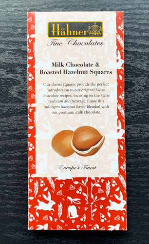 Chocolate packaging design with folksy print